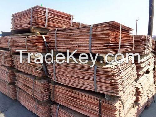 Copper Cathodes 99, 9 Purity, 