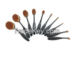 Oval Makeup Brush Set