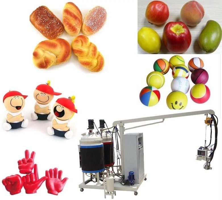 Pu toys, pu tire molding injection automatic low pressure foam machine