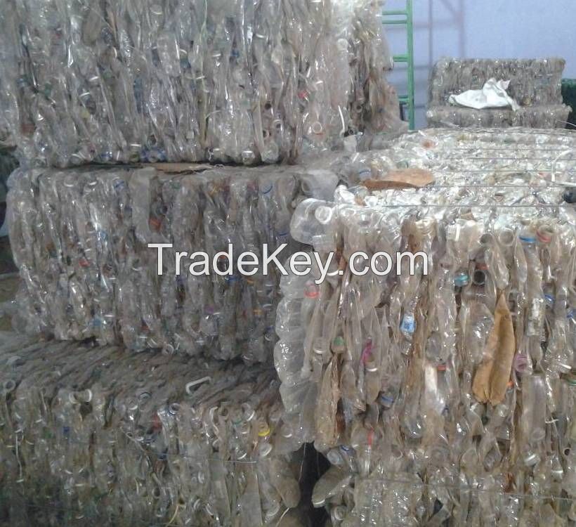 PET Clear Bottle scrap in bales