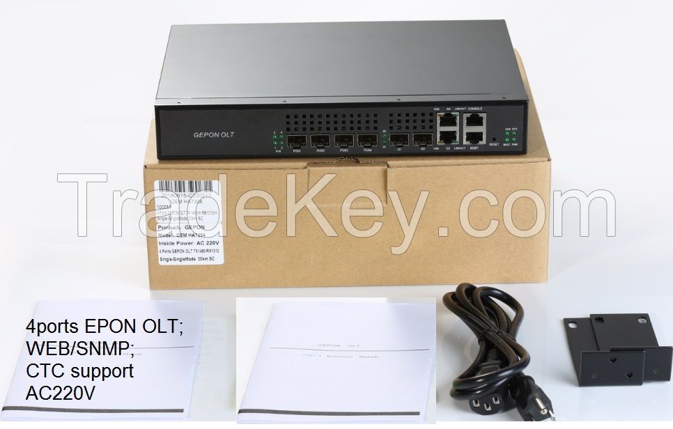 box type 4pon EPON OLT WEB SNMP CTC refer to hiosotech.com or hioso.com