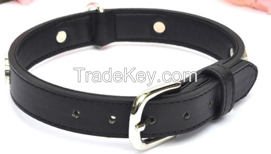 Soft Touch Leather Collar Small Pet Dog Collars