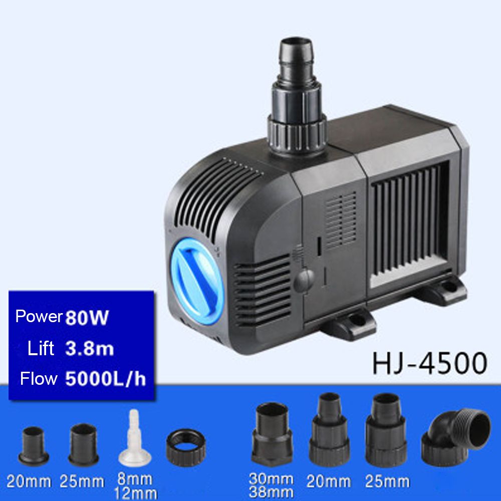 Sell 80W 5000L  Lift 3.8m Multi Function Submersible Fountain Pump for Aquarium Black HJ4500