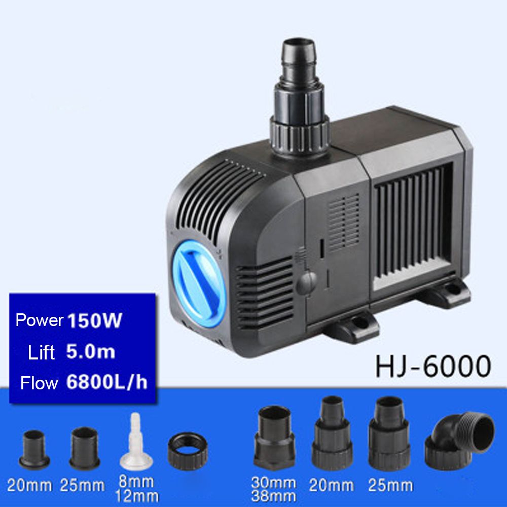 Sell 150W 6800L H  Lift 5m Multi Function Submersible Fountain Pump for Aquarium Black HJ6000