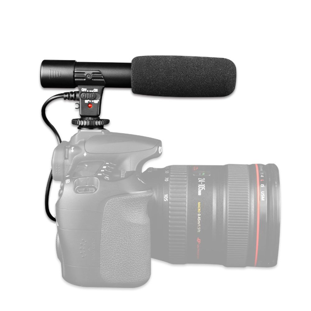 Sidande MIC-01 3.5mm Recording Microphone Digital Video DV SLR Camera Studio Stereo Camcorder for Canon Nikon Pentax Camera