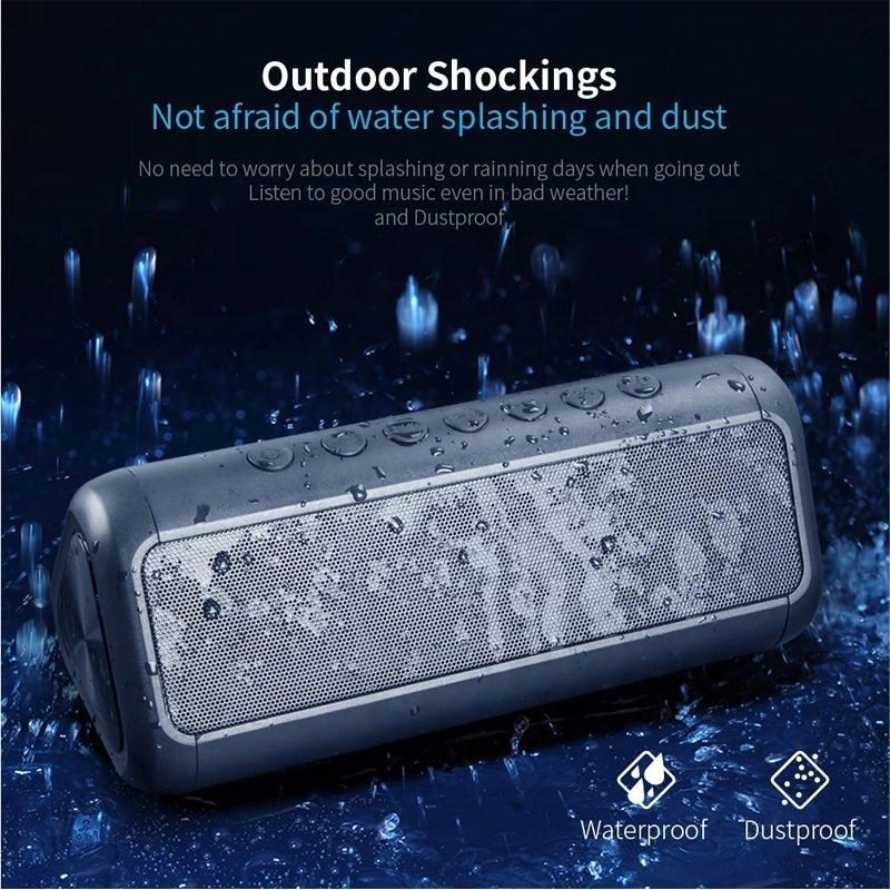 DBK Solar Bluetooth Speaker with 5000mAh Power Bank