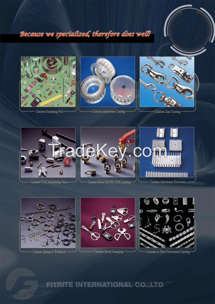 Lamp Metal Parts, Metal stamping parts, CNC machining Parts