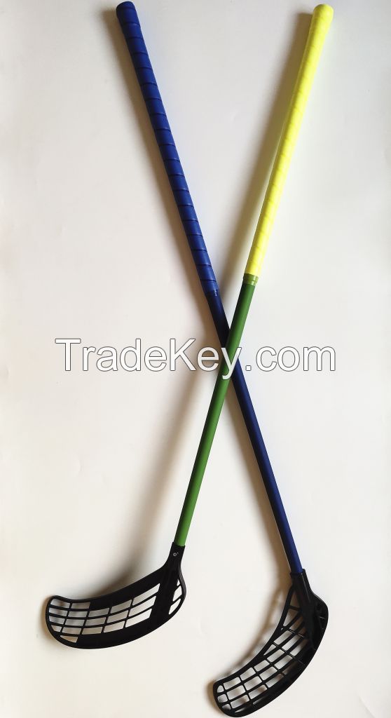 Floorball Sticks IFF standard Fiberglass Shaft or Carbon Shaft OEM factory