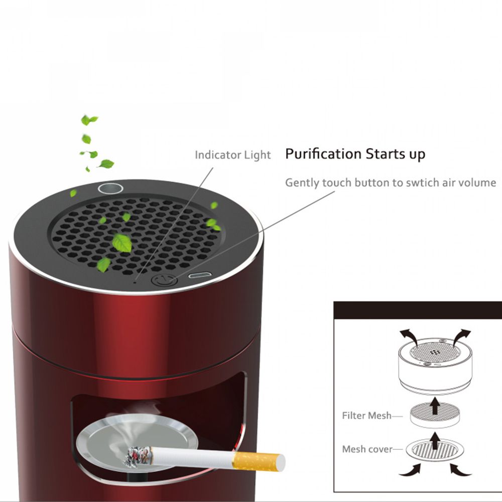 AIRNOLD Desktop Electric Cigarette Smokeless Ashtray