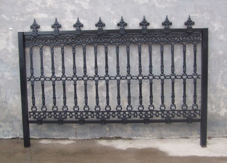 Cast iron protective fences and railings