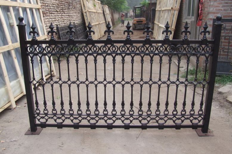 Cast iron fence