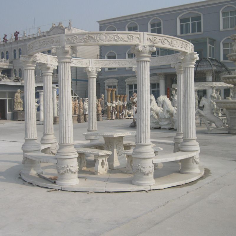 Nice hand carved outdoor gazebo