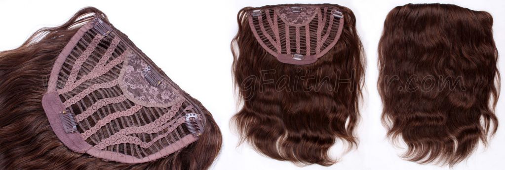 Clip-in Frontal Half Wig Mixed Colors