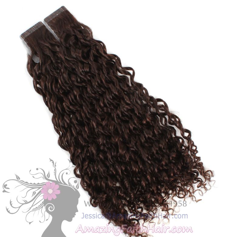 Tape-on Hair Extensions Jerry Curl