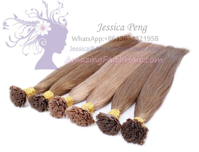 Flat-Tip Brown Colors Hair Extensions