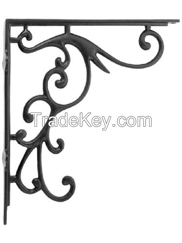 Large Iron Bracket With Scroll Design