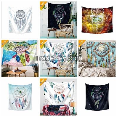 Printed Tapestry Fashion Sunbathe Round Beach Towel