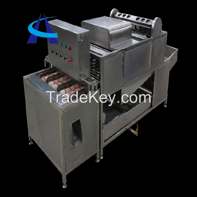 Automatic  boiled egg peeling processing plant