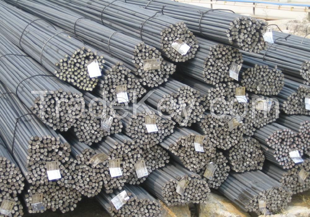 Deformed Steel Rebars and Iron rods for concrete and construction.