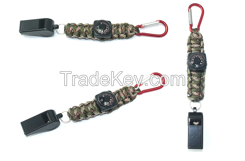 Factory direct double-layer seven-core paracord key chain