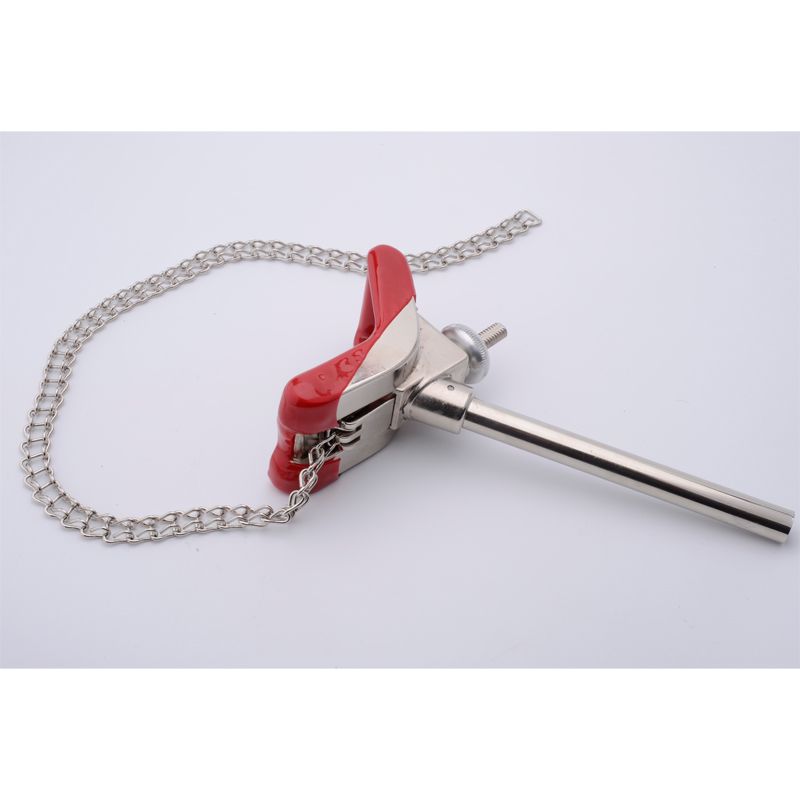 Nickel-Plated Zinc Alloy Chain Clamp with Extension Arm 35mm-170mm Holding Size 130mm in Shank Length