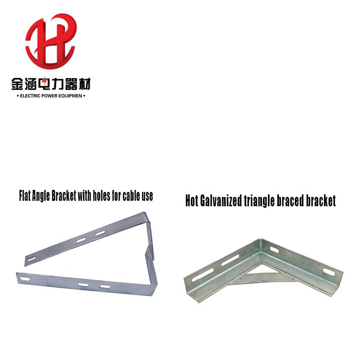 HDG Triangle Braced Bracket and Flat Angle Bracket with Holes