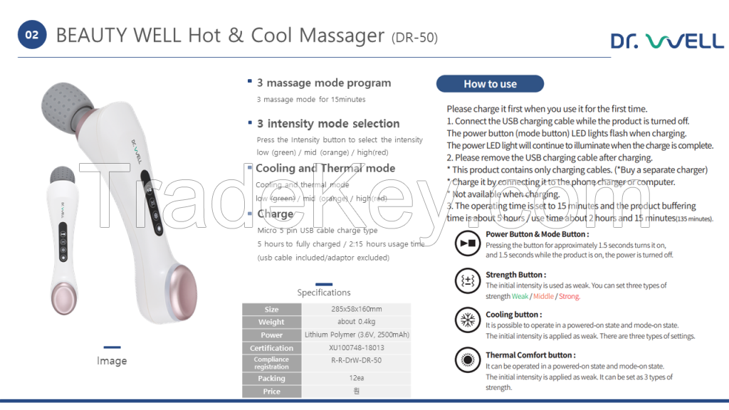 Beautywell Warm/Cool Facial Massager