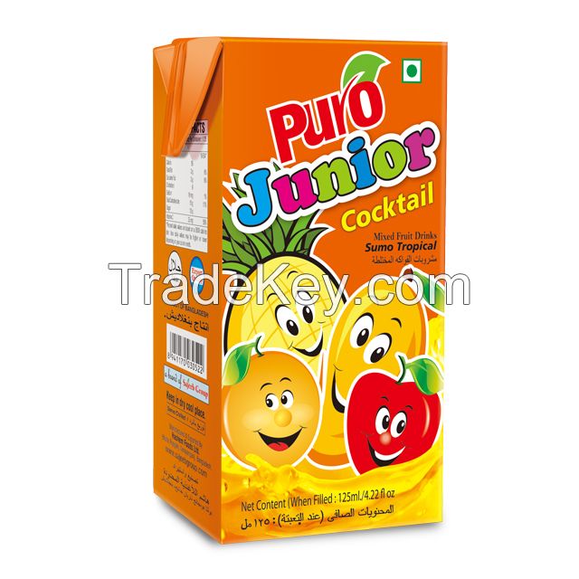 Puro Fruit Drinks (Mango, Orange, Mixed Fruit and Pineapple) 125 ml