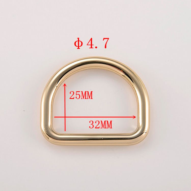 High quality factory product handbag accessories zinc alloy metal D ring