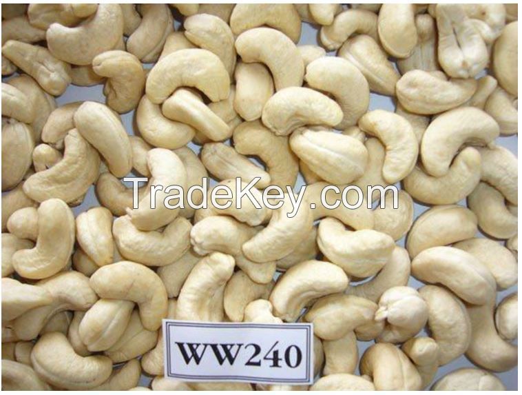 High Quality W320 W240 Pure Natural Import Plump Particles Roasted Raw Organic Cashew Nuts