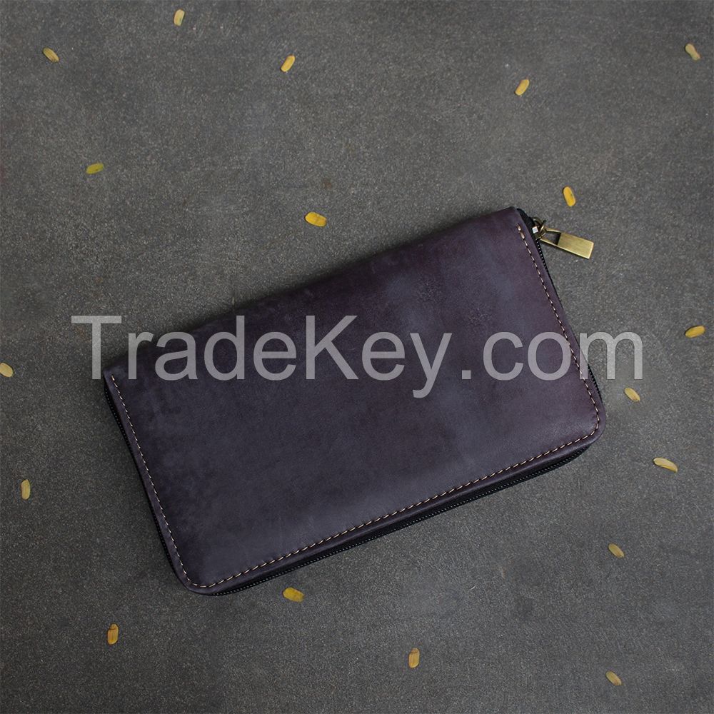 leather clutch wallet