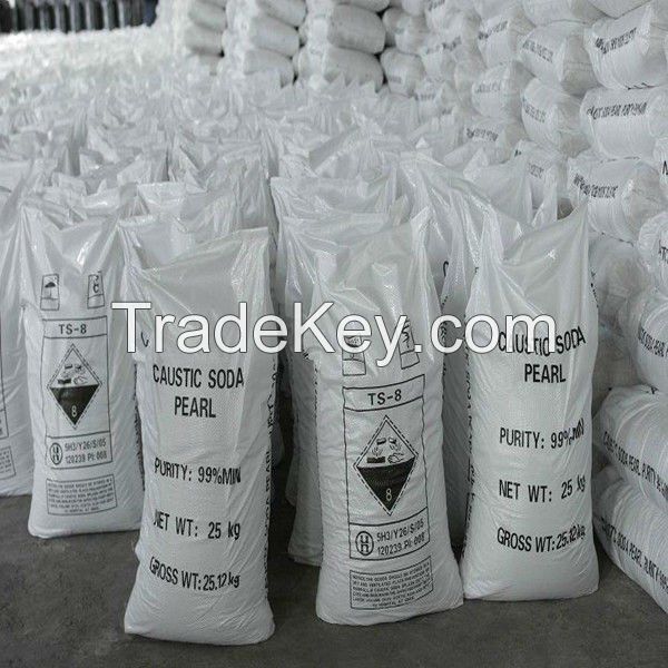 99% Industrial Grade soda caustic flakes, caustic soda prills