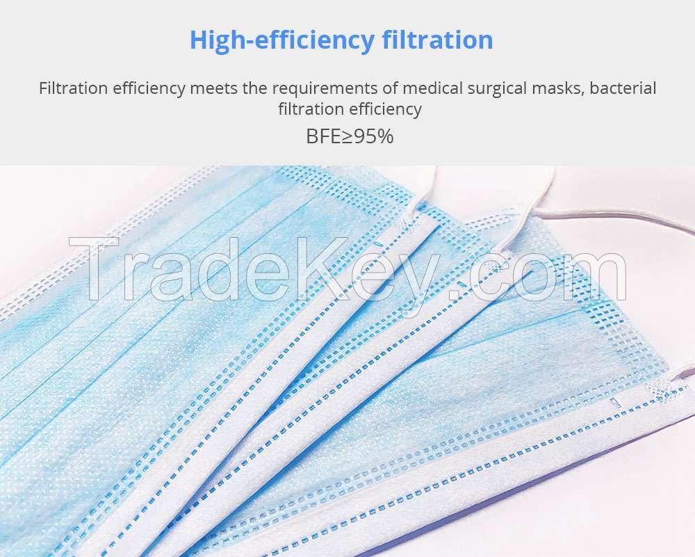 Fast delivery Non-woven Anti Dust Mask Disposable Face Mask 3 ply medical 3ply Face Masks