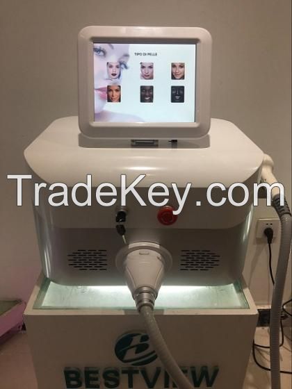 New Triple Wavelength755nm+808nm+1064 Diode Laser Machine for Permanent Hair Removal Salon Spa Use