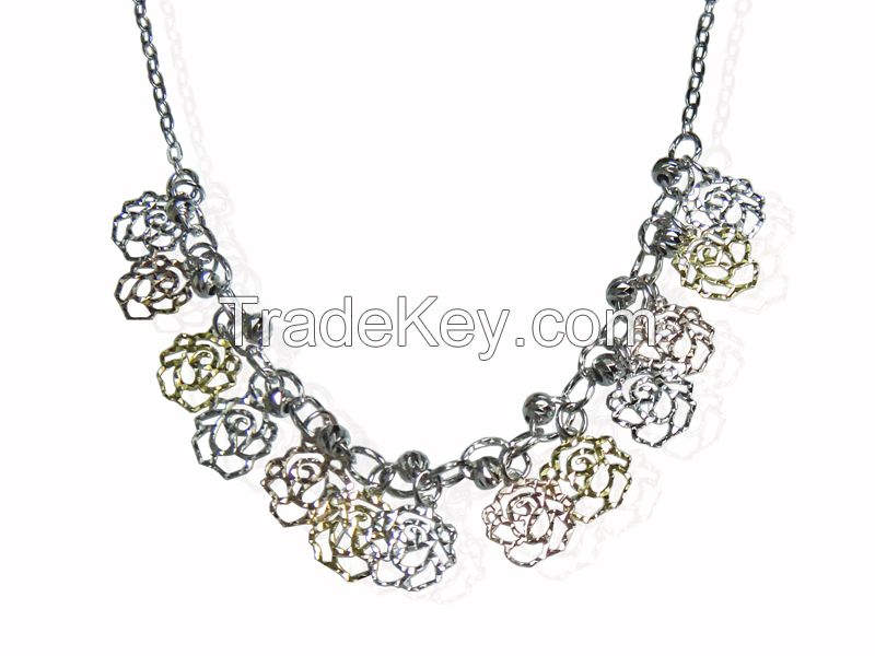 Wholesale 925 Sterling Silver Necklace Women Jewelry