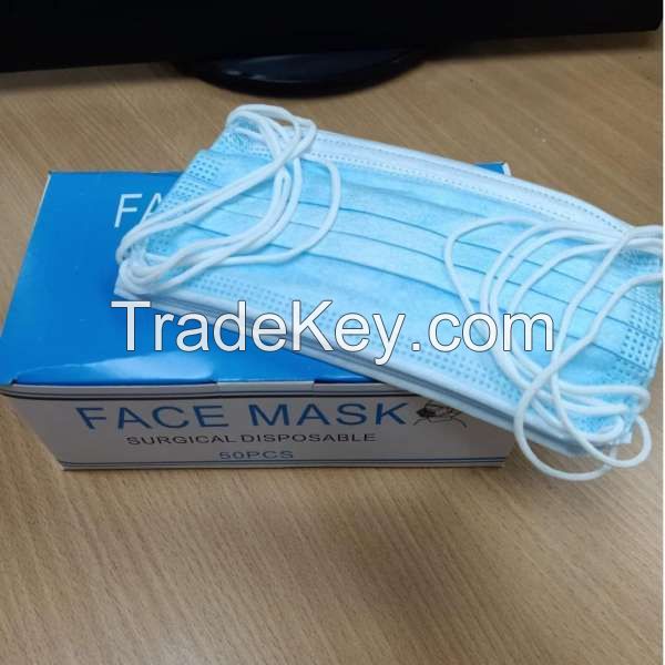 Meltblown 3ply medical grade disposable face mask