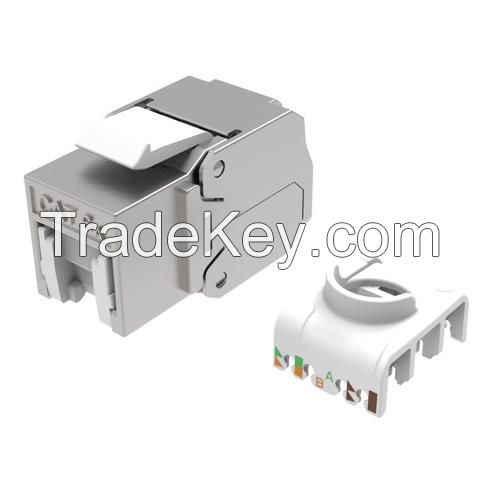 Category 6A STP Ethernet Keystone Jack Tool-Free