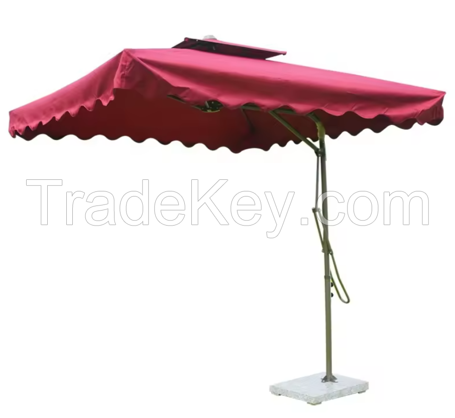 Wholesales Heavy Duty Furniture 42Mm Tube Steel Luxury Range Garden Parasol On Stand