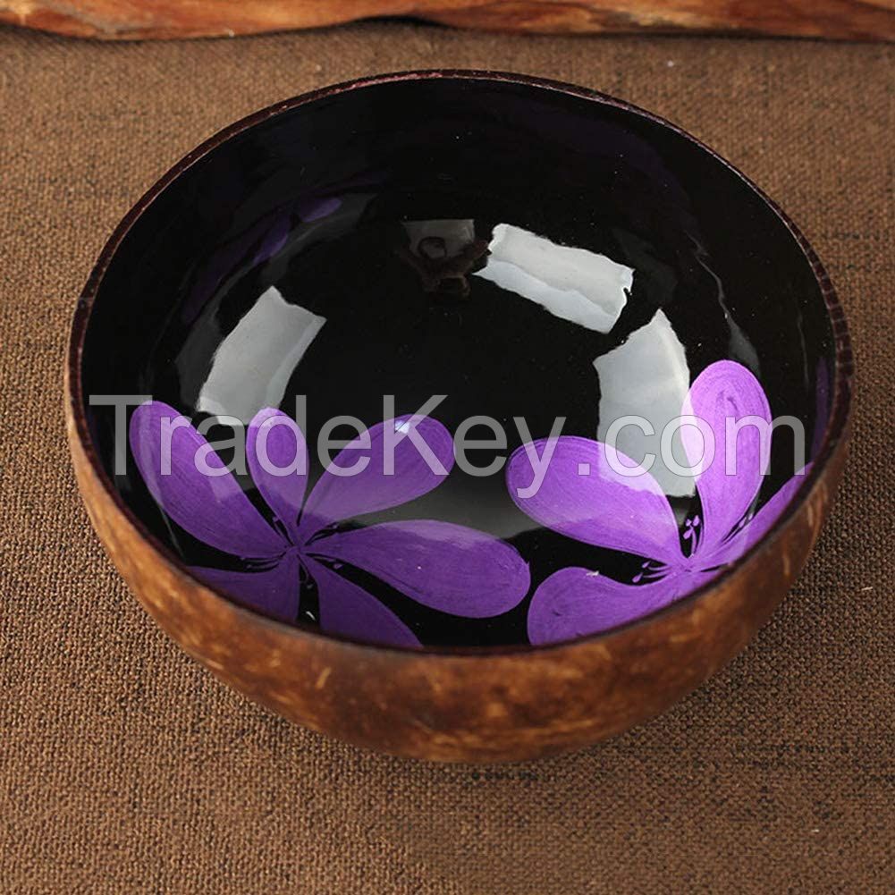 Lacquer decorative real coconut bowl storage key and jewellery bowl decoration