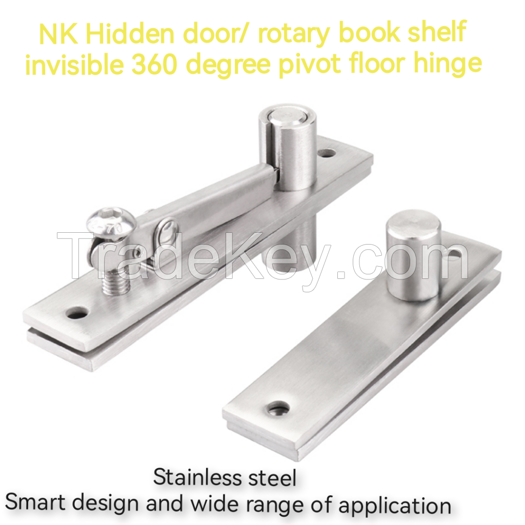 360 Degree Stainless Steel Pivot Door Hinge Heavy Duty Rotation Hinge for Wooden Doors 360 degree Shaft Hidden Hinge