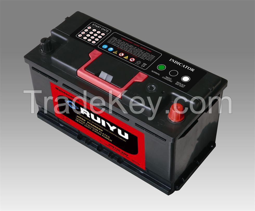 automotive accumulator lead acid 12v 55ah auto car battery