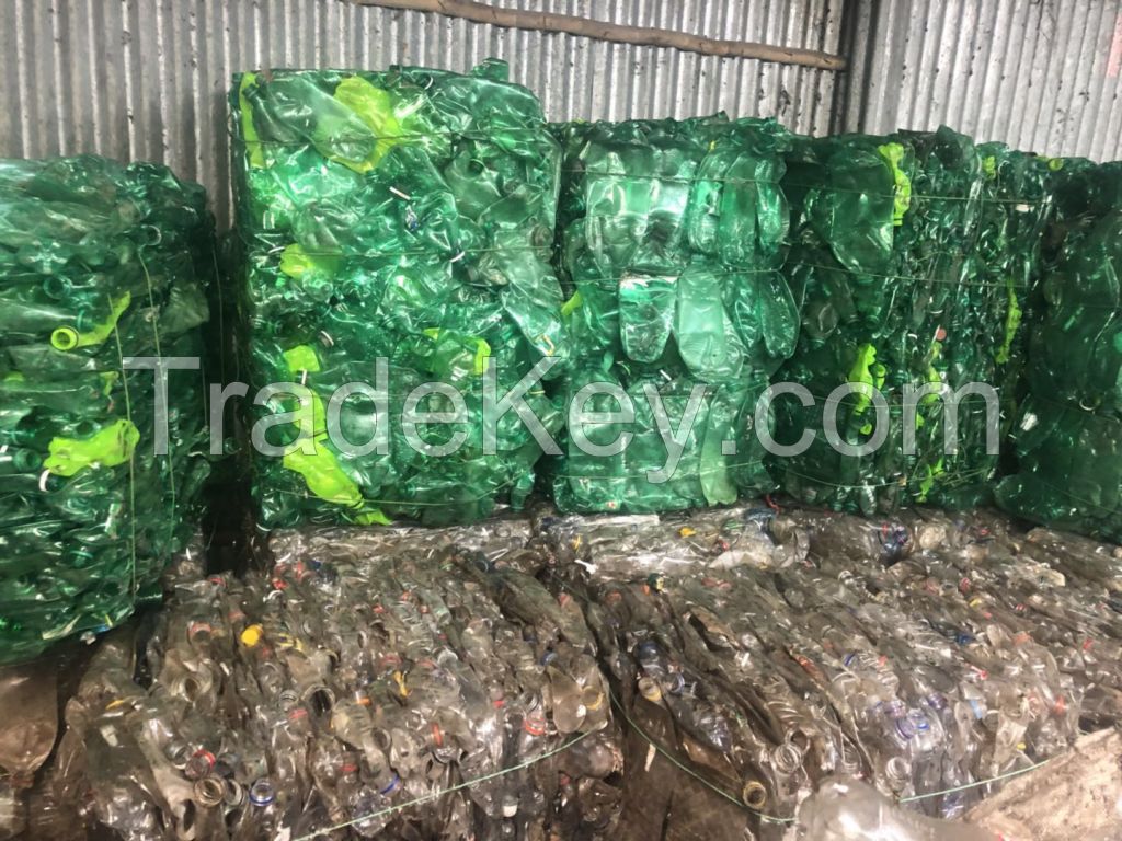 green pet bottle scrap