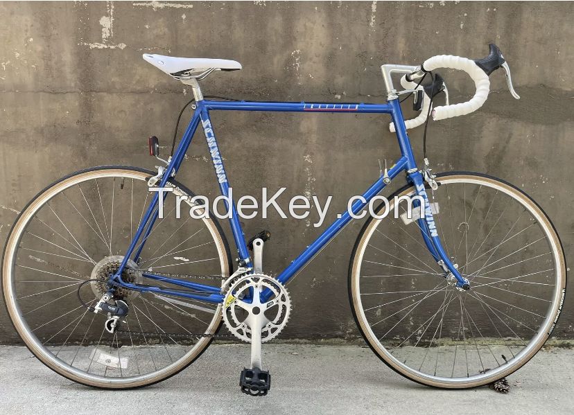 VINTAGE BLUE SCHWINN TRAVELER ROAD BIKE 63.5CM FRAME  EXAGE GROUPSET