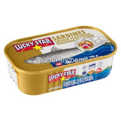 Canned sardines in vegetable oil