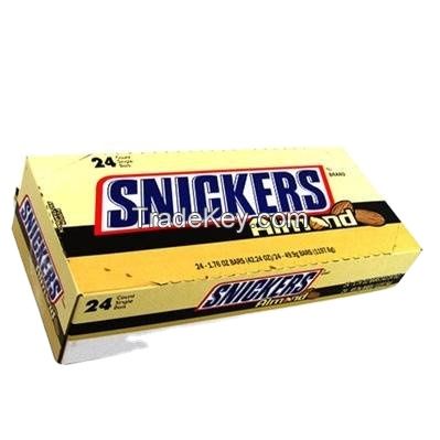 Snickers Almond Chocolate Candies Bar of 1.76 Oz - 24 Individual Bars