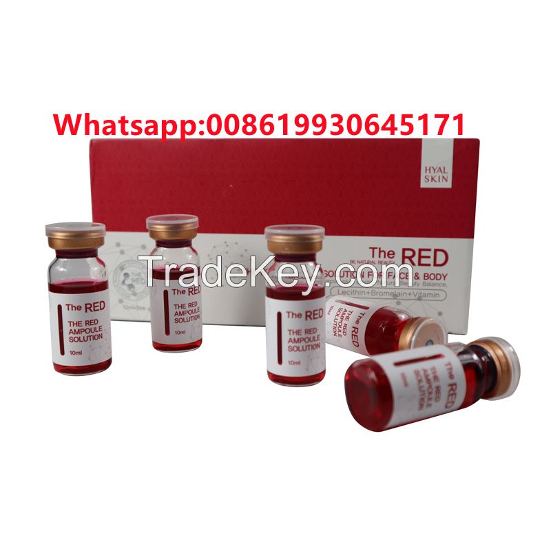 A- The Red Ampoule Solution loss fat injection