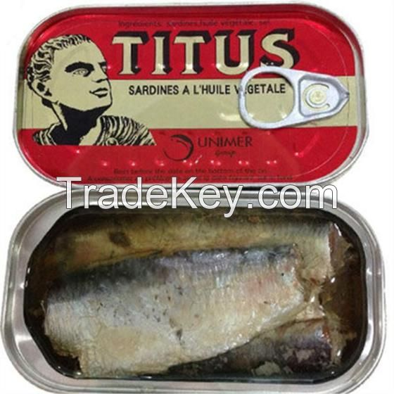 Canned Sardine in Vegetable Oil / Canned Sardine in Vegetable Oil