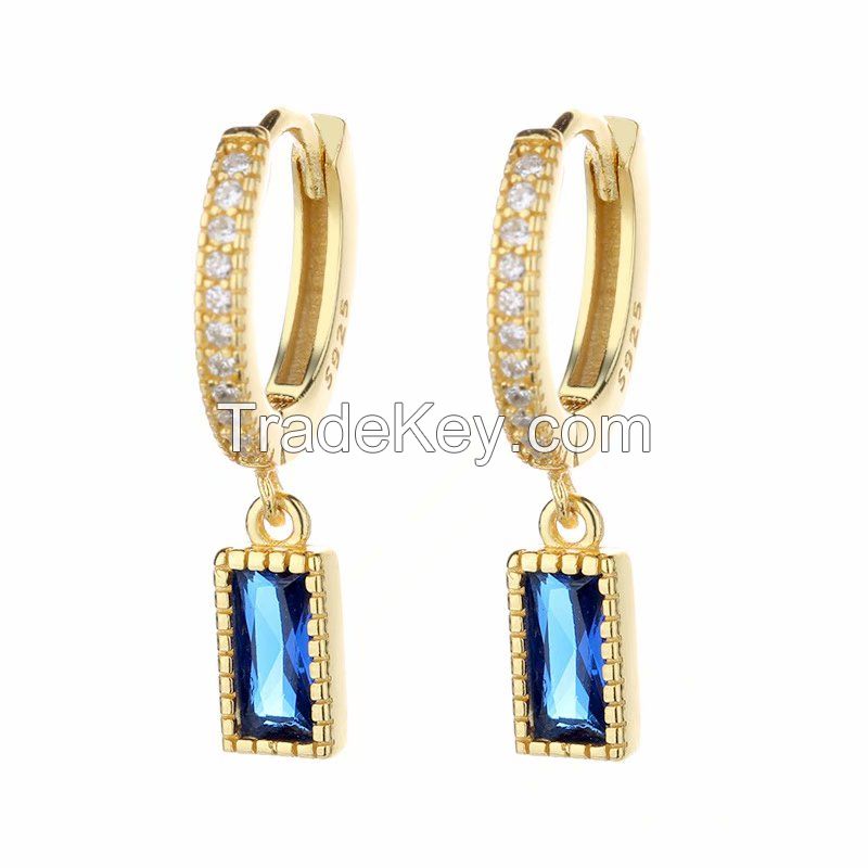 Sell sapphire cz earrings