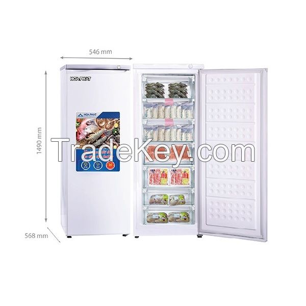 HOT SALE FAST-FREEZING SINGLE DOOR UPRIGHT FREEZER 208 LITTERS