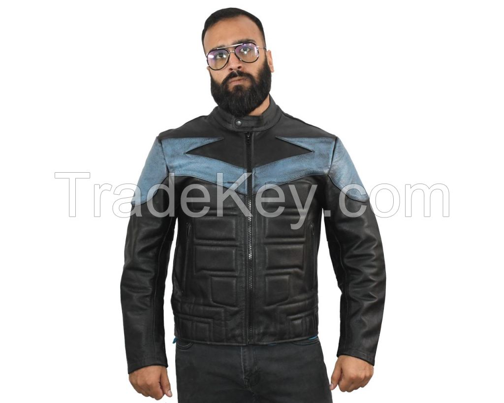 Motorbike Leather Jacket OEM Service Motorbike Leather Racing Jacket. JL-032